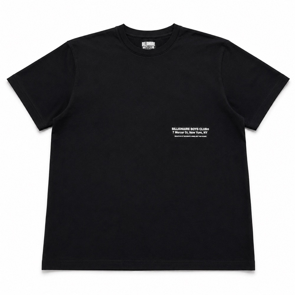 Billionaire Boys Club 7 Mercer St NYC Black Graphic T-Shirt Size XXL Street wear